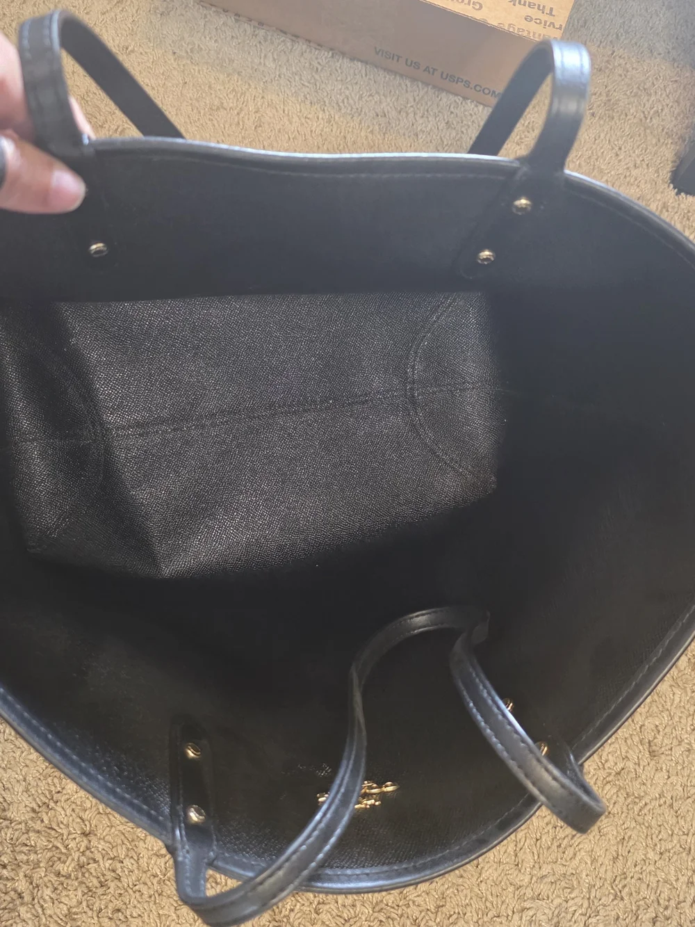 Vegan Leather Brown Men's Backpack with Front Organizer Pocket